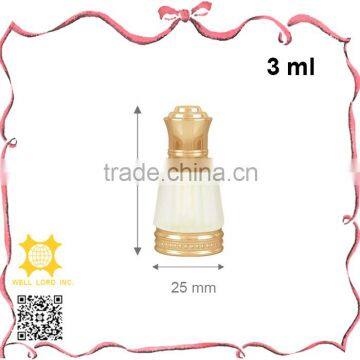 Impeccable 3ml diamond like small charming essential oil glass bottle