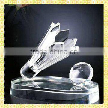 Imitation Crystal Badminton Trophy For The Olympic Games Award Gifts Souvenirs