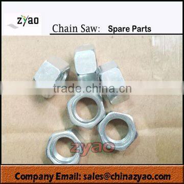 nut for garden machines, chain saw nut with all size, brush cutter nut