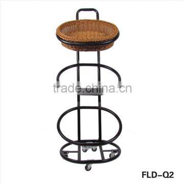 Competitive price supermarket bread display basket stand