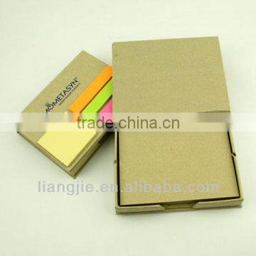 Memo Pad & fluorescence sticky strips with House Holder