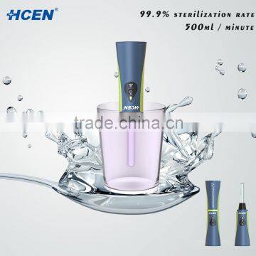 Multi-functional portable uv led water sterilizer with flash light