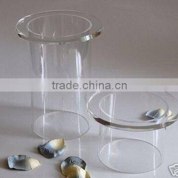 Crystal Clear Acrylic Pedestal Stand Pillar Riser