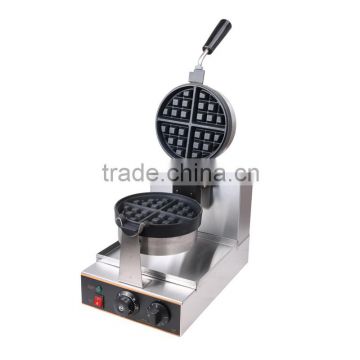 UWB-1A 120v 220V Belgian Waffle Maker w/ 7" Non-Stick Round Grids,