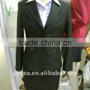 HOT selled hand made wool Ladies Office Uniform