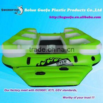 Thickening PVC floating island inflatable water seat island for fun custom water float