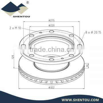 Iveco Truck Auto Brake Disc Rotor 717.1255