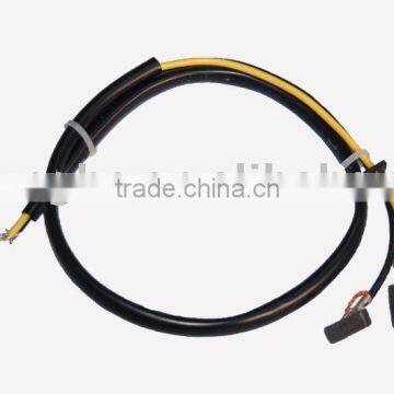 cable assembly with carbon plate carries signals used in industrial equipment