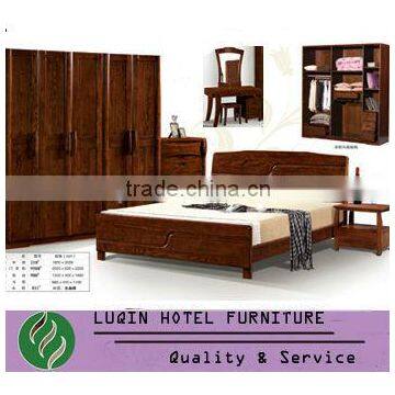 2013 Luxury Nice Design Hot Sale Bedroom Furnitures (LQ-A210) Hotel Wooden Bedroom Furniture