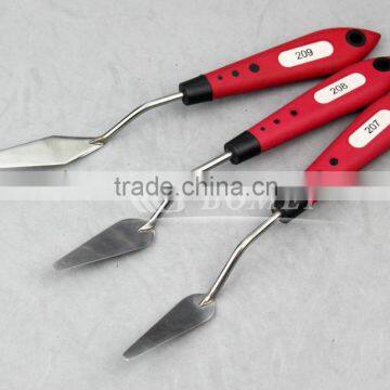 plastic handle stainless steel painting palette knife