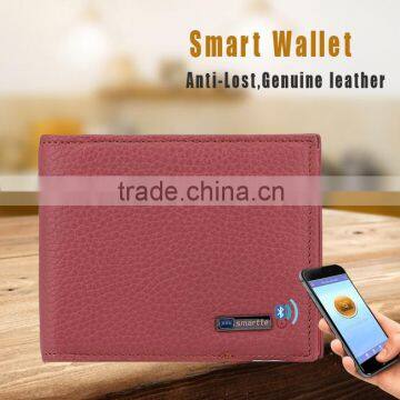 Smartte Cheap fancy male security gps bluetooth fashion coin smart purse