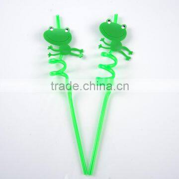 Flexible Frog Hard Plastic Drink Straw photo-3