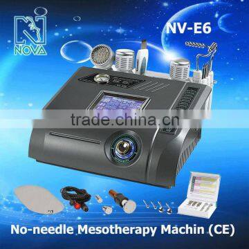 NV-E6 Portable 6 in 1 No-needle Mesotherapy Microdermabrasion Equipment Skin Tightening Equipment for Salon photo-4