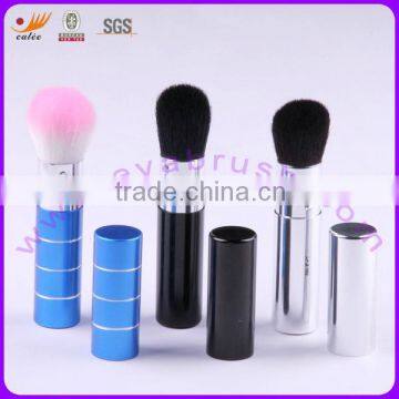 Retractable cosmetic brush with differen design