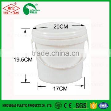 Injection Molding Plastic Pail 3L Round Bucket With Lid photo-2