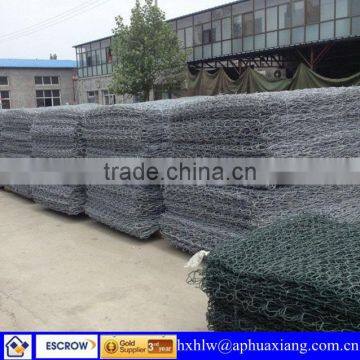 ISO 9001 High Qualtiy Galvanized Hexagonal Wire Mesh Gabion Box( Factory Price)