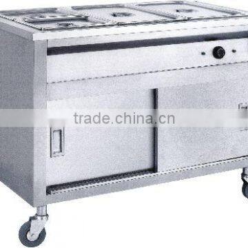 Electric Bain-marie Wagon w/ Cabinet, GN3/1 photo-1