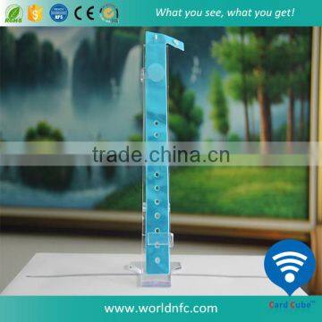 Top Supplier One Time Use Pvc RFID S50 1K Compatible Wrsitband/bracelet for Access Control photo-3