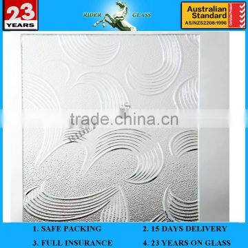 4-19mm AM-23 Decorative Acid Etched Frosted Art Architectural Glass