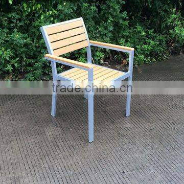 Современный обеденный набор для гостиной с алюминиевым каркасом и тейковым деревом photo-5