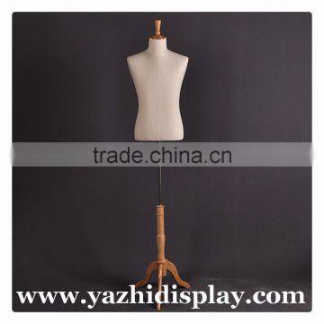 Upper-body Male Mannequin With Wood Arm for Business Suit photo-2