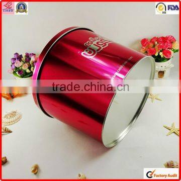 Custom Design Glossy Metal Print Popcorn Tin Packing Cans photo-2