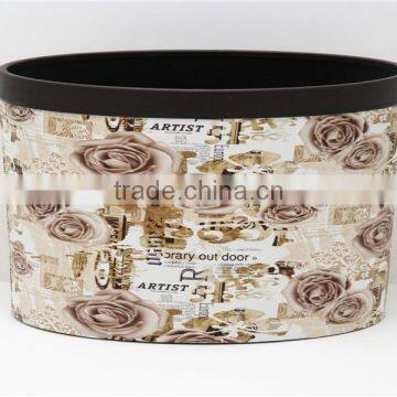 Plastic Leather Medium Semi Round Trash Can Wastebin 9L photo-3