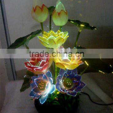 High brightness indoor decoration led fiber optic flower light