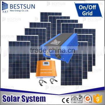 BESTSUN 12000w solar panel kit 6KW 8KW roof mounted solar pannel system/solar panel kit 12kw