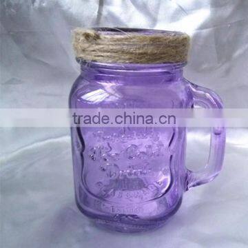 Various Color Fruit Canning Glass Mason Jars With Handle photo-2