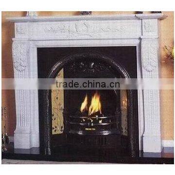 White Marble Fireplace