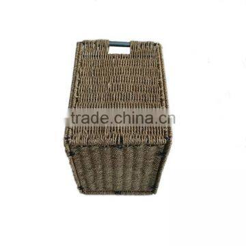 Square Hand Woven Foldable Storage Used Seagrass Basket photo-3