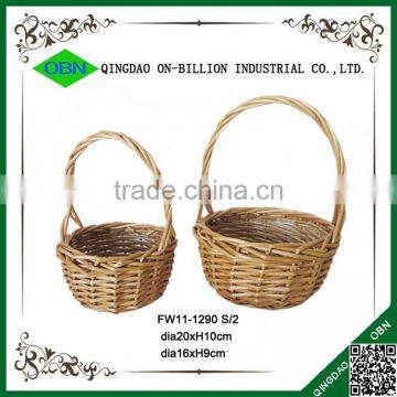 Bulk Wicker Woven Gift Basket Antique Willow Handle Basket for Sale photo-3