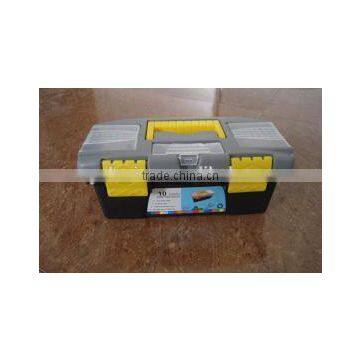 10" plastic suitcase tool box with handle for carring