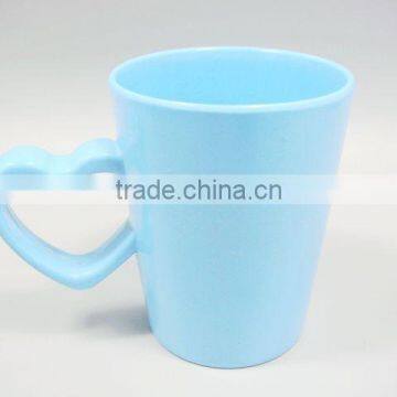 Solid Color Melamine Heart Shanped Melamine Cup