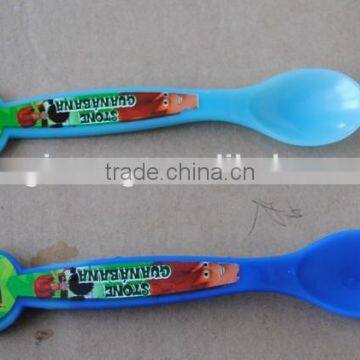 baby safty product plastic Cold Color Changing spoon