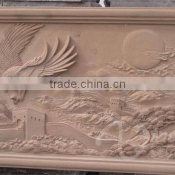 Outdoor Garden Decoration Stone Carving Dragon Marble Relief Sculpture photo-5