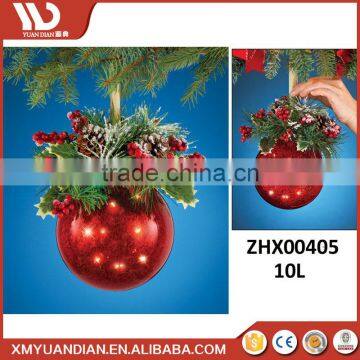 Promotional Gift Craft Hanging Home Solar Christmas Decoration Led Light Ball