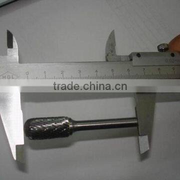 Cylindrical ball nose tungsten carbide rotary burrs/ carbide rotary files