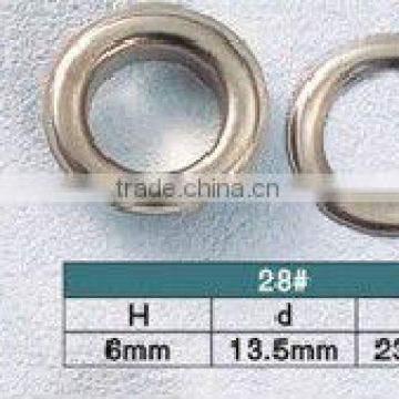 KMJ-1504 high quality metal eyelets with different sizes,brass grommet for manual puncher