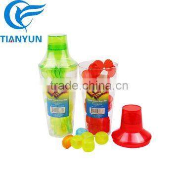 750ml plastic cocktail shaker set