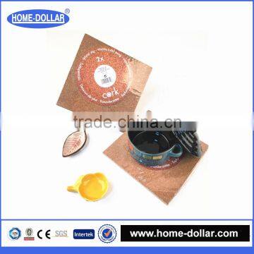 Manufacture Wholesale Creative Design Natural Blank Cork Coaster photo-4