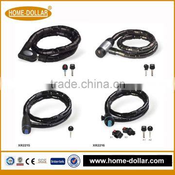 Pvc Bracket With Keyring Bicycle Chain Lock Safety Bike Cable Lock Bicycle Lock photo-2