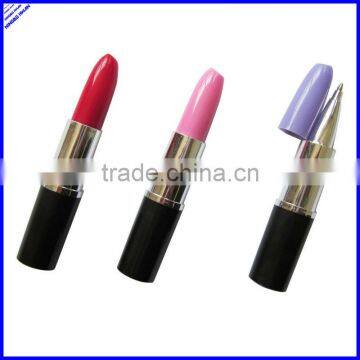 2014 best selling cartoon pink promotional lipstick pen promotional item