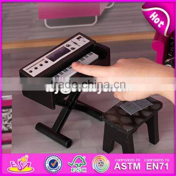 New Style 30 Furniture Pieces Children Pretend Play Wooden Giant Doll House W06A222 photo-5