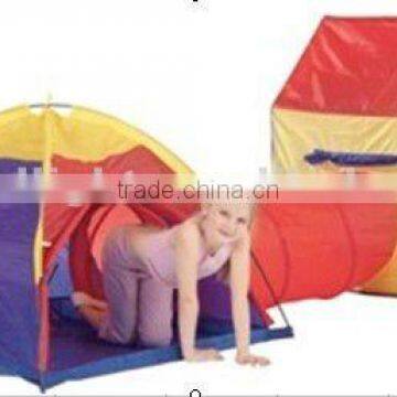 Childrens Play Tent Set - 2 Rooms Tunnel