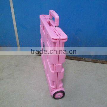 plastic portable folding shopping cart