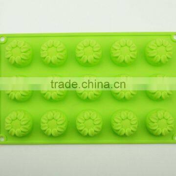 1192 15 Pcs Roses Shaped Silicone Chocolate Mould and Mold photo-4