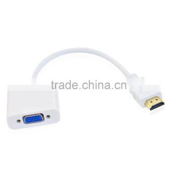 HDMIs to VGA 1080P Gold-Plated Active Adapter Converter Male to Female With Micro USB and 3.5mm Audio Cable photo-3