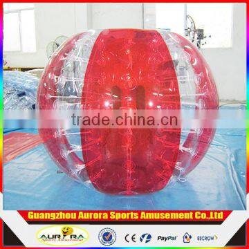 PVC TPU Pop Human Amusement Park Inflatable Football Bumper Bubble Ball Color Bumper Ball